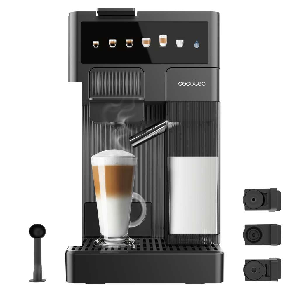 Machine a Café FreeStyle Latte. Cafetière à Capsules avec Réservoir à Lait 400 ml