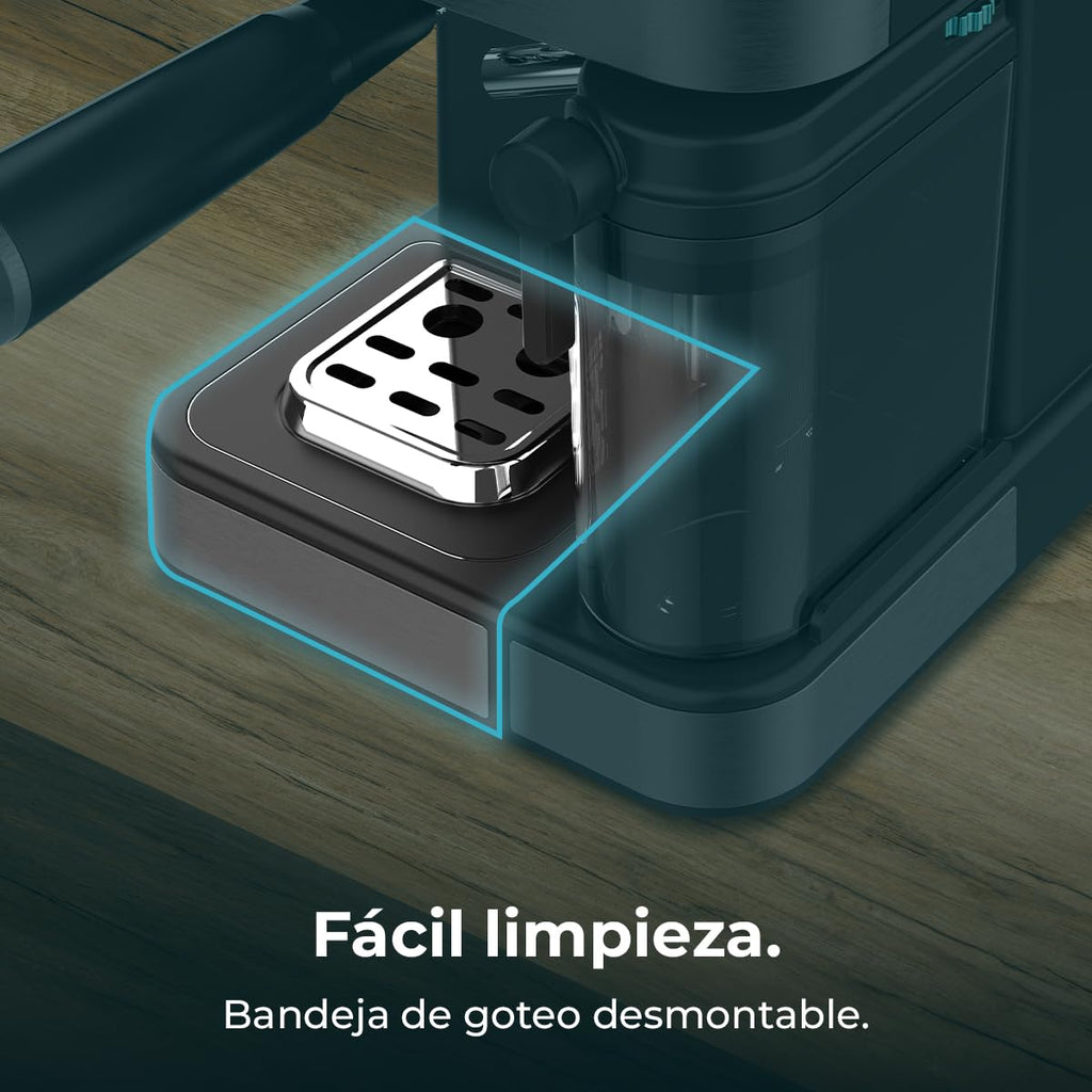 Cafetière Express Semi-automatique Power Espresso ColdBrew Latte Oscuro. 1350W, 20 Bars