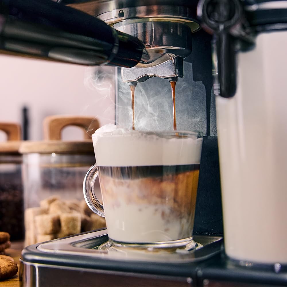 Machine à Café Expresso Power Espresso 20 ColdBrew Latte +. 1350W, 20 Bars, Écran Tactile Couleur, Réservoir d'Eau 1,5L