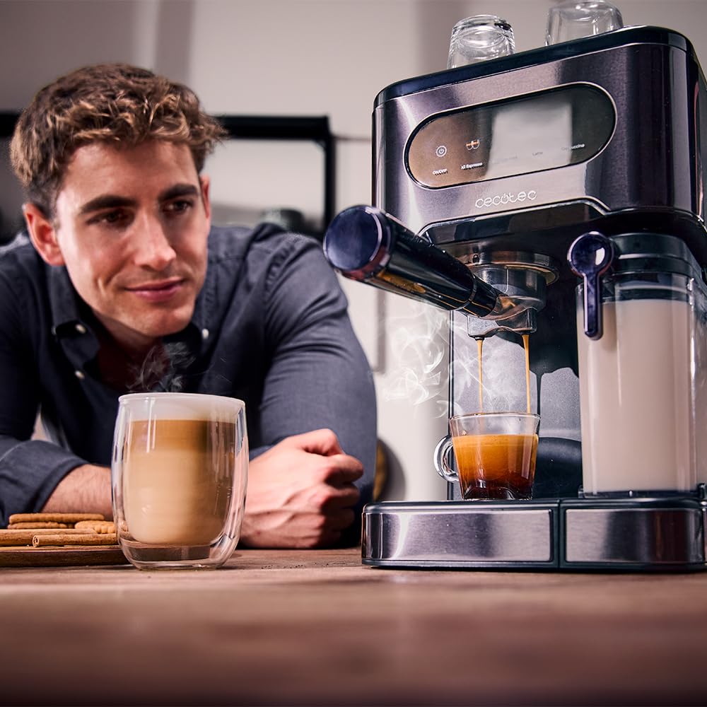 Machine à Café Expresso Power Espresso 20 ColdBrew Latte +. 1350W, 20 Bars, Écran Tactile Couleur, Réservoir d'Eau 1,5L