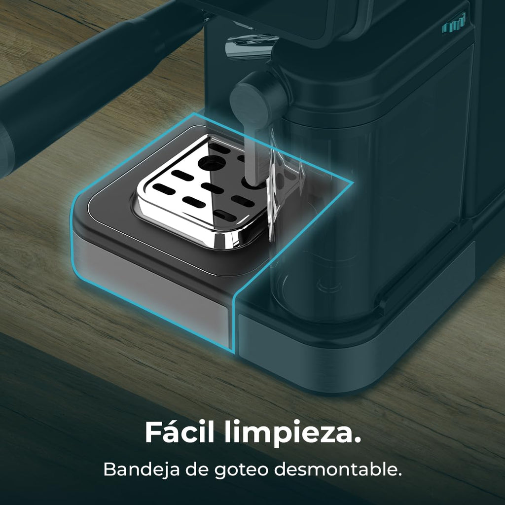 Cafetières Express Semi-automatiques Power Espresso Touch ColdBrew Latte, 20 Bars, 1350W