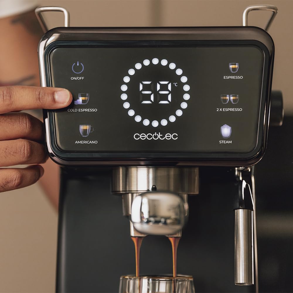Machine à Café Express Power Espresso Touch ColdBrew, 20 Bars, Réservoir 1,5L