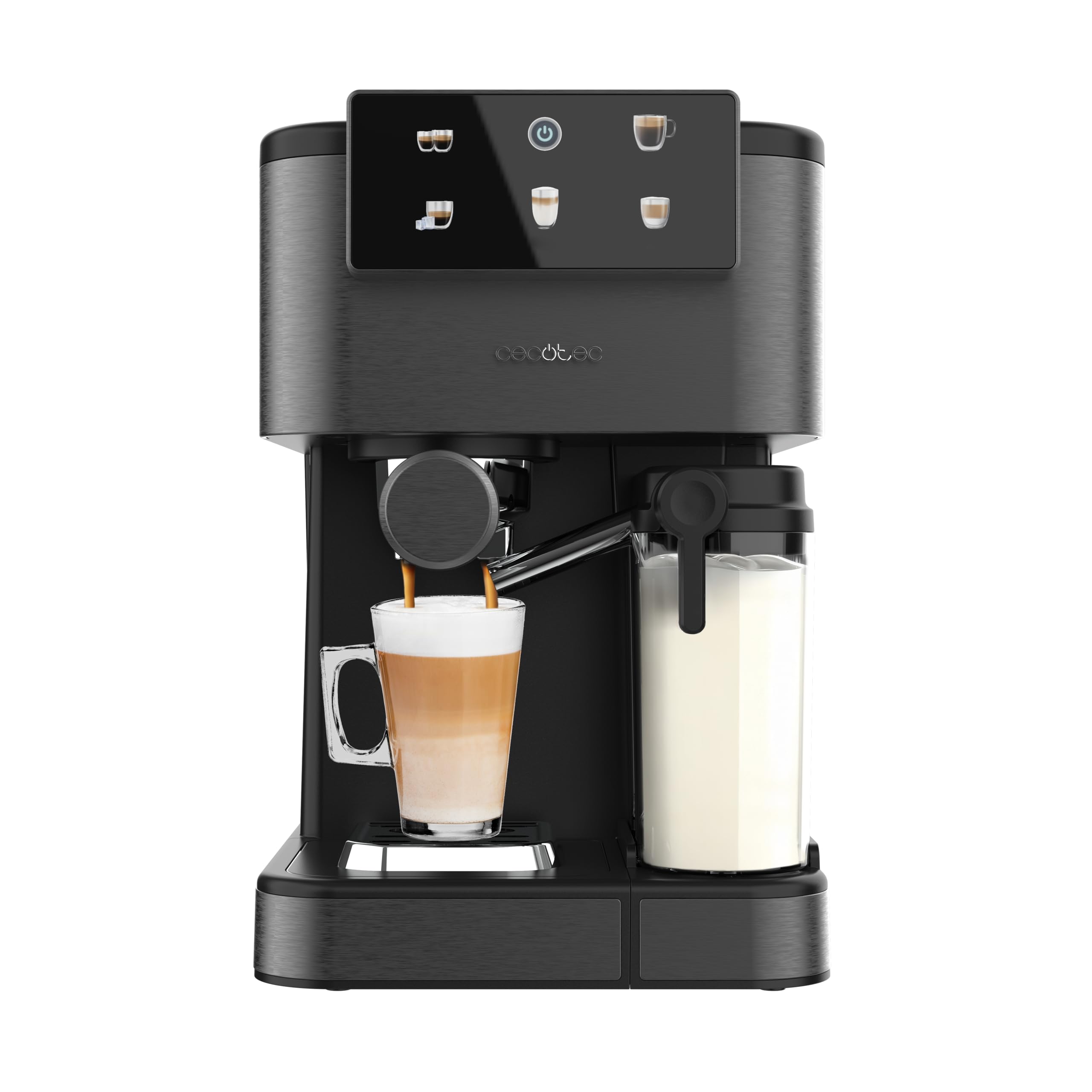 Cafetière Express Semi-automatique Power Espresso ColdBrew Latte Oscuro. 1350W, 20 Bars