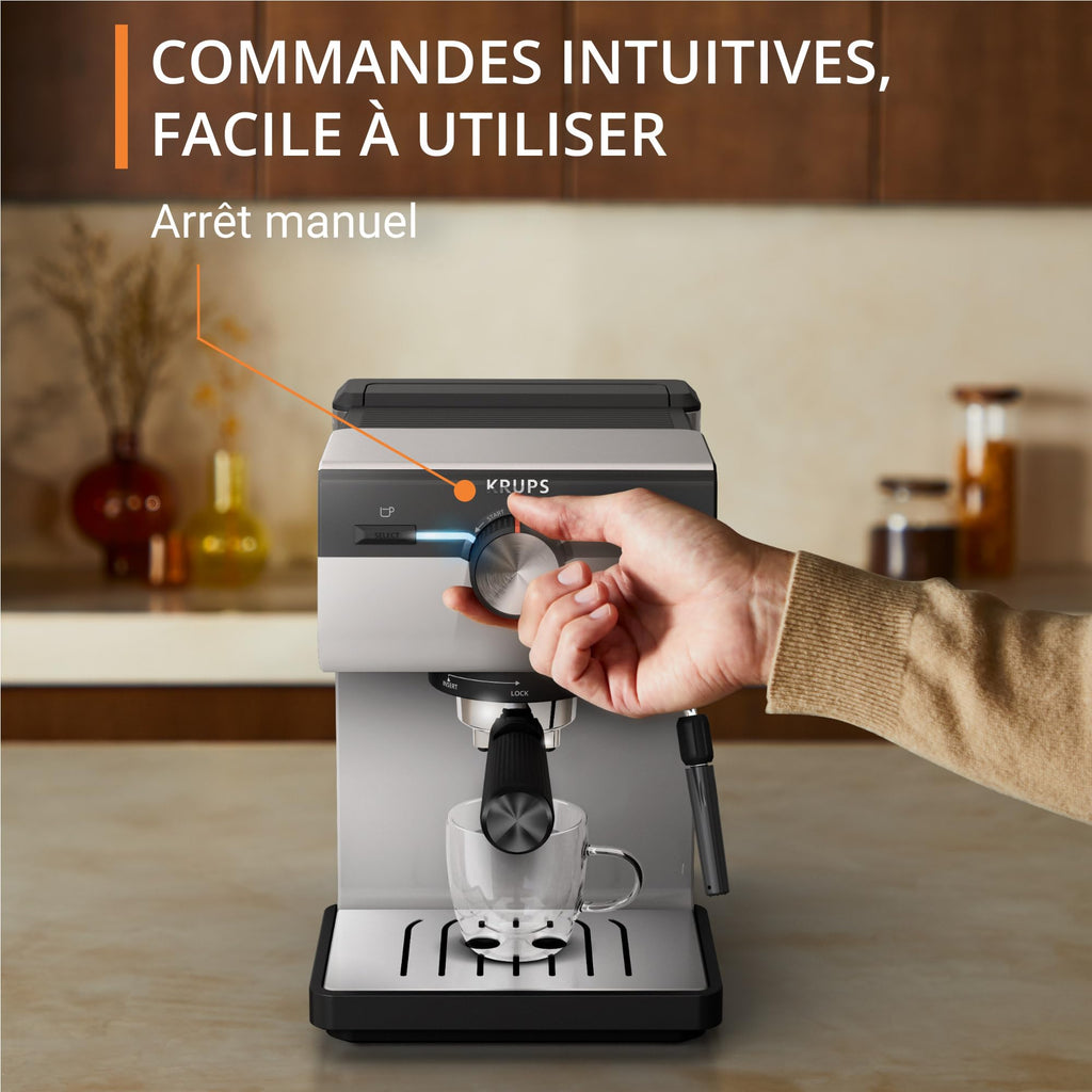 Machine espresso manuelle, Qualité Barista, Espresso et Cappuccinos, XP381B10