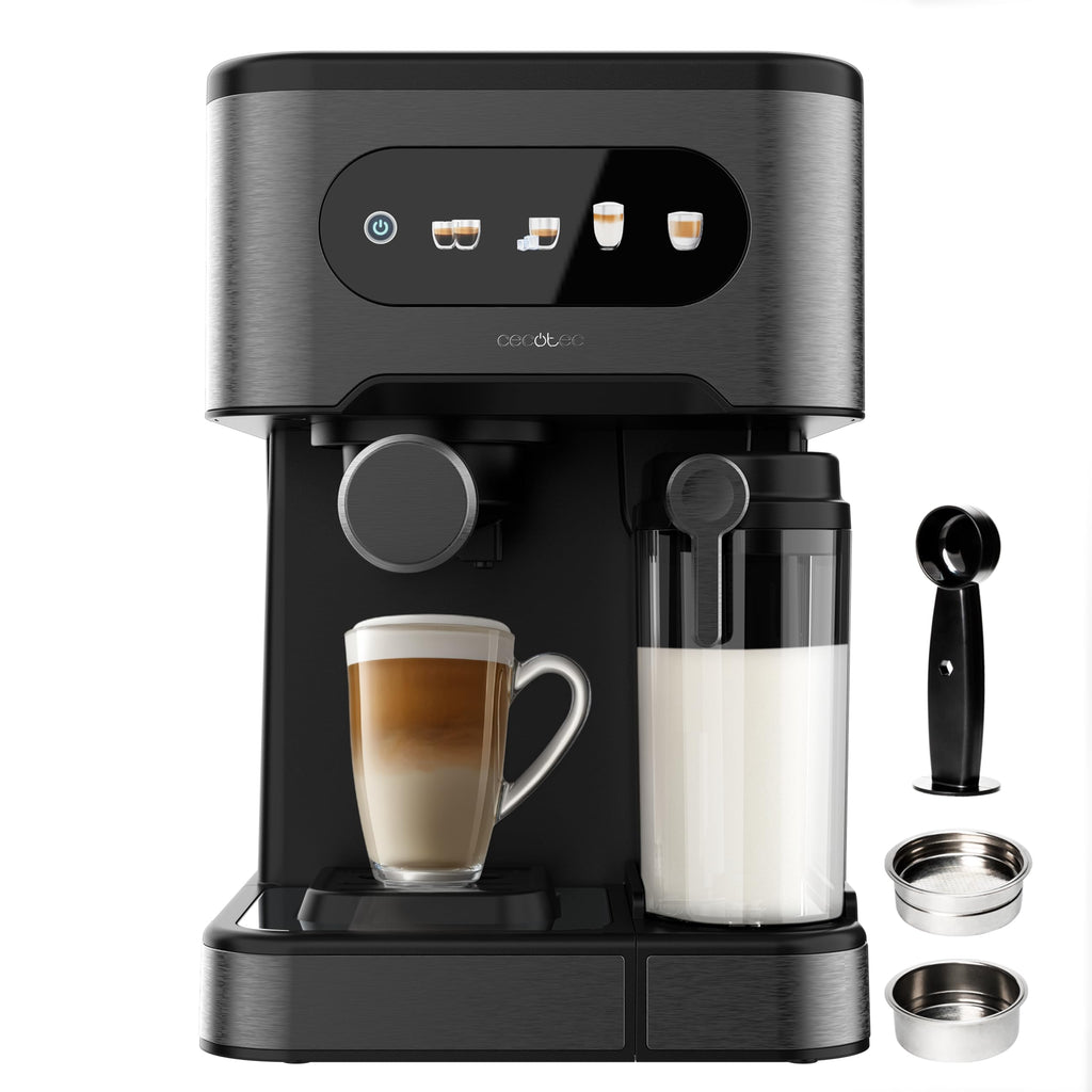 Machine à Café Expresso Power Espresso 20 ColdBrew Latte +. 1350W, 20 Bars, Écran Tactile Couleur, Réservoir d'Eau 1,5L