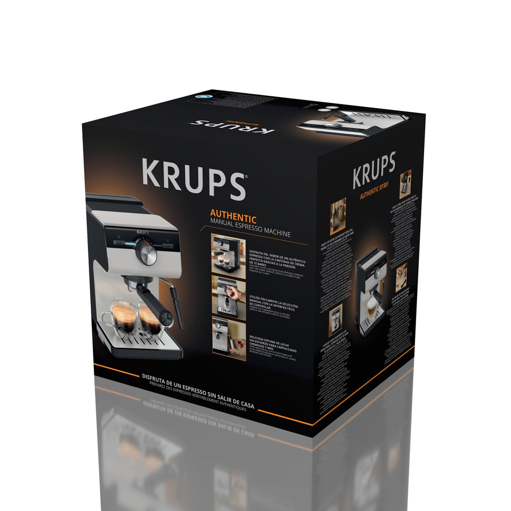 Machine espresso manuelle, Qualité Barista, Espresso et Cappuccinos, XP381B10